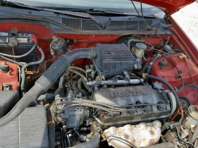 1HGEJ6220TL050986 - 1996 HONDA CIVIC DX RED photo 7