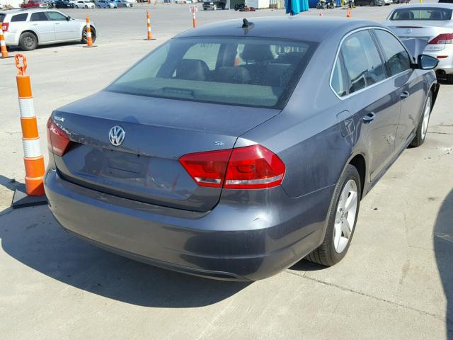 1VWBH7A31CC035276 - 2012 VOLKSWAGEN PASSAT SE GRAY photo 4