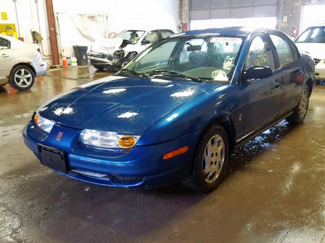 1G8ZK5272YZ227927 - 2000 SATURN SL BLUE photo 2