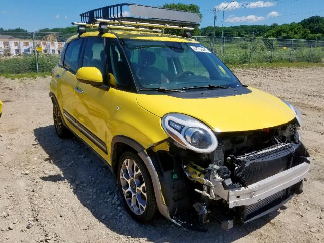 ZFBCFADHXEZ022675 - 2014 FIAT 500L TREKK YELLOW photo 1