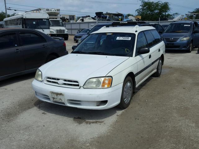 4S3BH6350Y7309014 - 2000 SUBARU LEGACY L WHITE photo 2