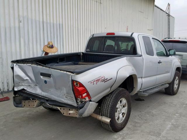 5TETU62NX7Z399006 - 2007 TOYOTA TACOMA PRE SILVER photo 4