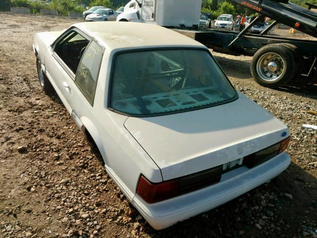 1FACP40A4LF123798 - 1990 FORD MUSTANG LX WHITE photo 3