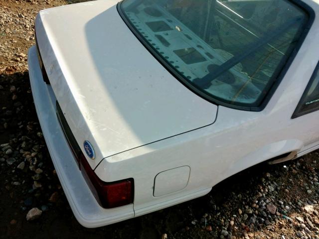 1FACP40A4LF123798 - 1990 FORD MUSTANG LX WHITE photo 9