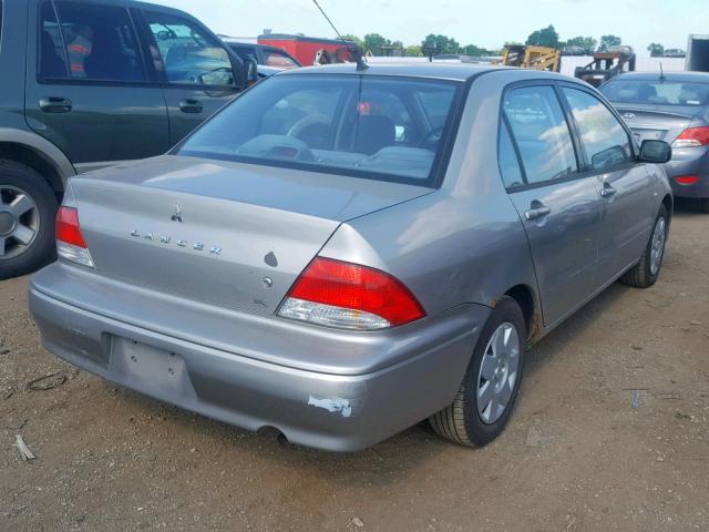 JA3AJ26E42U070126 - 2002 MITSUBISHI LANCER ES SILVER photo 4