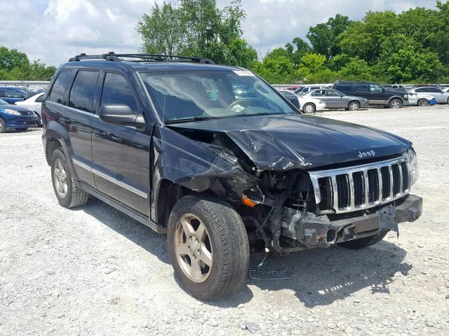 1J8HR58285C595593 - 2005 JEEP GRAND CHER BLACK photo 1