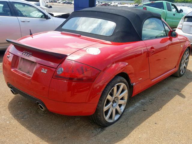 TRUUF28N141019271 - 2004 AUDI TT 3.2 RED photo 4