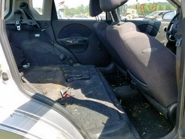 KL1TD66607B756806 - 2007 CHEVROLET AVEO BASE Күміс фото 6
