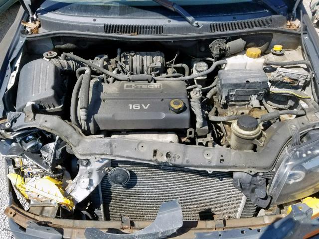 KL1TD66607B756806 - 2007 CHEVROLET AVEO BASE Күміс фото 7