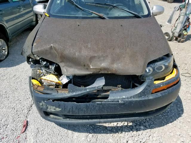 KL1TD66607B756806 - 2007 CHEVROLET AVEO BASE Күміс фото 9