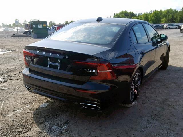 7JRA22TM4KG015864 - 2019 VOLVO S60 T6 BLACK photo 4