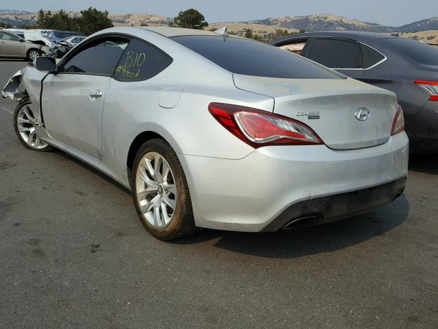 KMHHT6KJ3GU136124 - 2016 HYUNDAI GENESIS CO SILVER photo 3