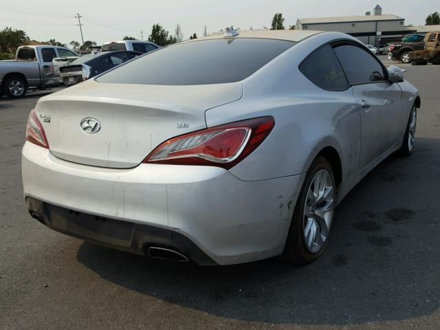 KMHHT6KJ3GU136124 - 2016 HYUNDAI GENESIS CO SILVER photo 4