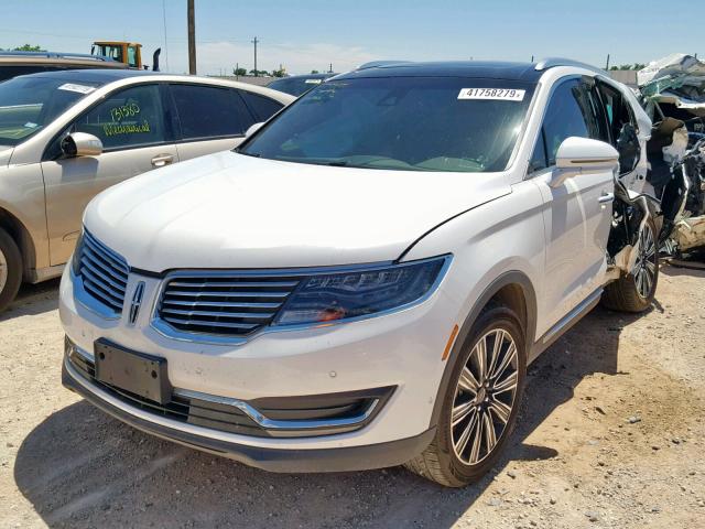 2LMPJ7JR9JBL29491 - 2018 LINCOLN MKX BLACK WHITE photo 2