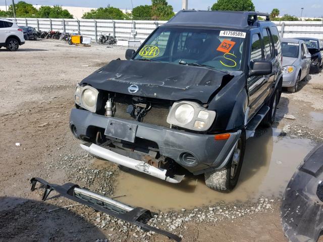 5N1ED28Y72C571689 - 2002 NISSAN XTERRA XE BLACK photo 2