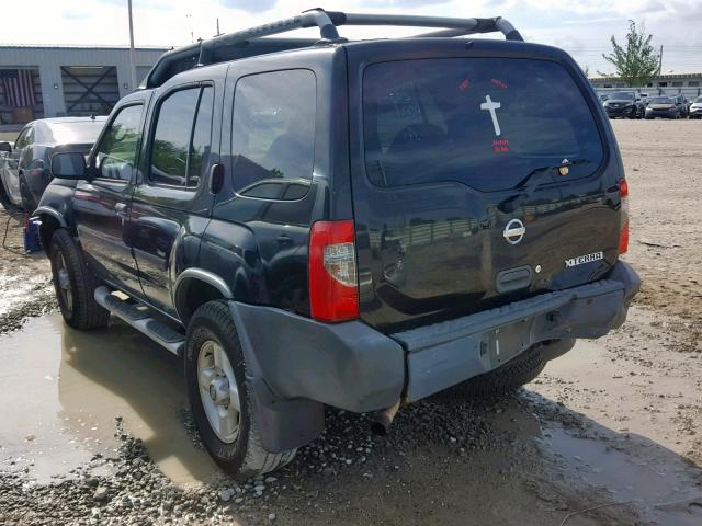 5N1ED28Y72C571689 - 2002 NISSAN XTERRA XE BLACK photo 3