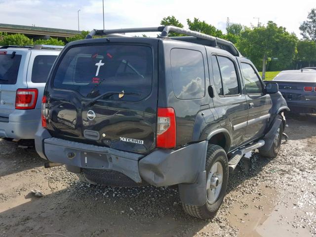 5N1ED28Y72C571689 - 2002 NISSAN XTERRA XE BLACK photo 4