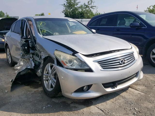 JN1CV6AR2AM455377 - 2010 INFINITI G37 SILVER photo 1