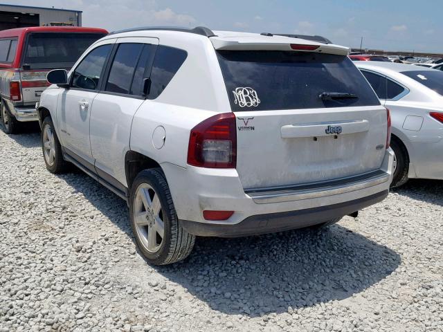 1C4NJCEA7ED666777 - 2014 JEEP COMPASS LA WHITE photo 3