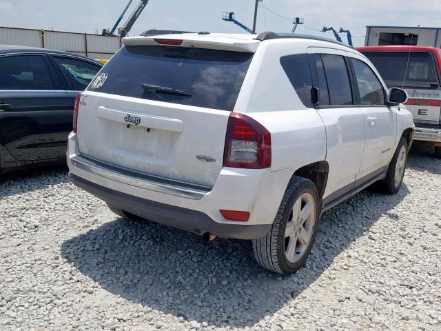 1C4NJCEA7ED666777 - 2014 JEEP COMPASS LA WHITE photo 4