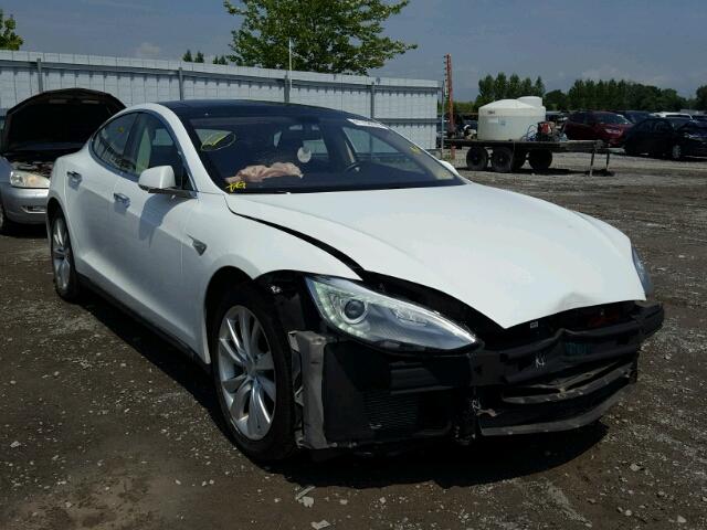 5YJSA1H18EFP47606 - 2014 TESLA MODEL S Սպիտակ լուսանկար 1