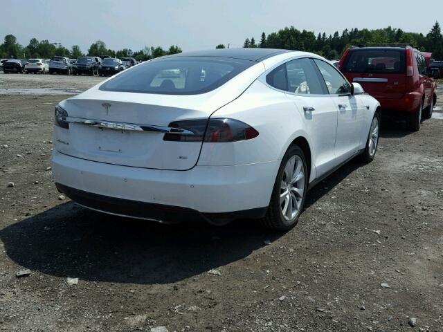 5YJSA1H18EFP47606 - 2014 TESLA MODEL S Սպիտակ լուսանկար 4