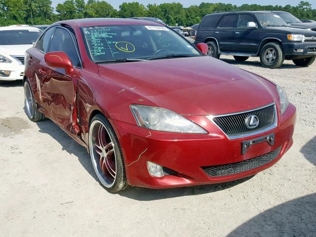 JTHBE262365003046 - 2006 LEXUS IS 350 RED photo 1