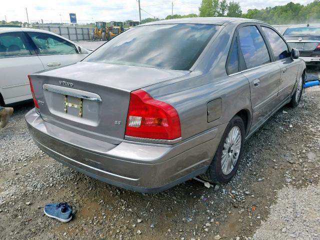 YV1TS92D541362170 - 2004 VOLVO S80 GRAY photo 4