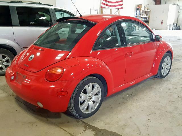 3VWCD21C83M444277 - 2003 VOLKSWAGEN NEW BEETLE წითელი ფოტო 4