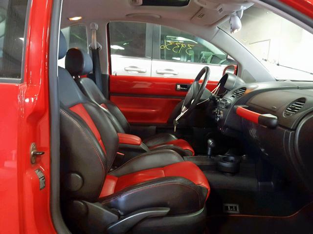 3VWCD21C83M444277 - 2003 VOLKSWAGEN NEW BEETLE წითელი ფოტო 5