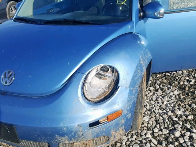 3VWPG3AG3AM000528 - 2010 VOLKSWAGEN NEW BEETLE ლურჯი ფოტო 9
