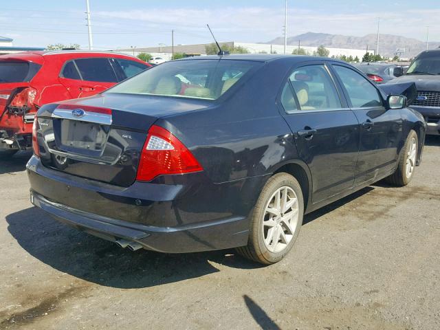 3FAHP0JA9BR242252 - 2011 FORD FUSION SEL BLACK photo 4