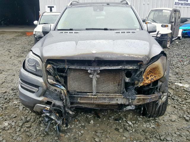 4JGDF7CE0EA418250 - 2014 MERCEDES-BENZ GL 450 4MA GRAY photo 9