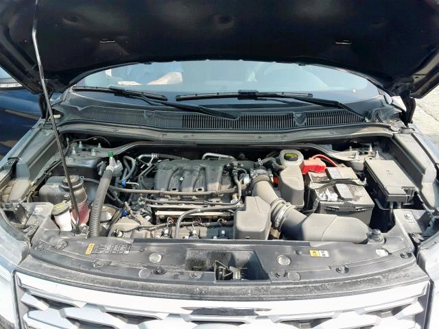 1FM5K8F86KGA91261 - 2019 FORD EXPLORER L BLUE photo 7