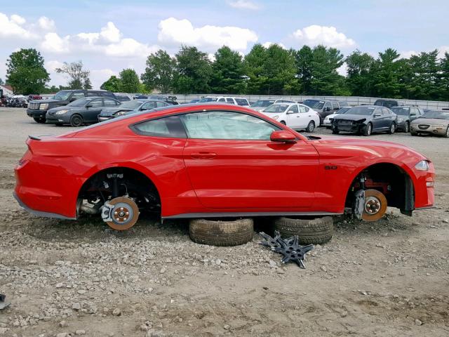 1FA6P8CF3K5163323 - 2019 FORD MUSTANG GT RED photo 9