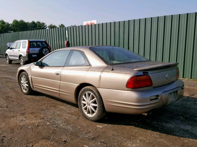 4C3AU52N2WE097439 - 1998 CHRYSLER SEBRING LX GOLD photo 3