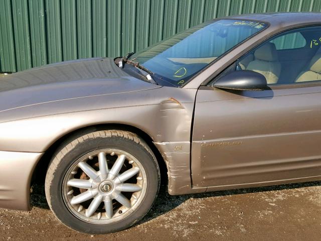 4C3AU52N2WE097439 - 1998 CHRYSLER SEBRING LX GOLD photo 9