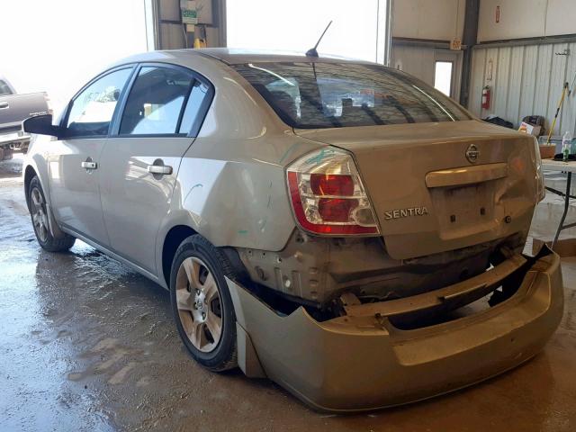 3N1AB61E58L732945 - 2008 NISSAN SENTRA 2.0 GRAY photo 3