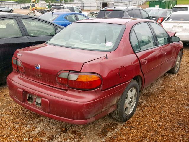 1G1ND52F04M676383 - 2004 CHEVROLET CLASSIC RED photo 4