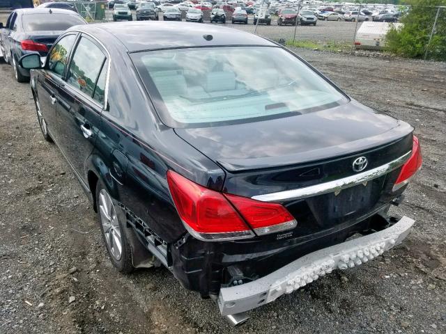 4T1BK3DB7BU429742 - 2011 TOYOTA AVALON BAS BLACK photo 3