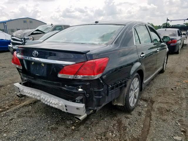 4T1BK3DB7BU429742 - 2011 TOYOTA AVALON BAS BLACK photo 4