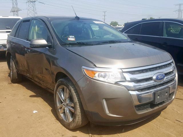 2FMDK3KCXDBB69446 - 2013 FORD EDGE LIMIT GRAY photo 1