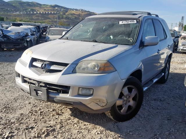 2HNYD18244H514948 - 2004 ACURA MDX GRAY photo 2