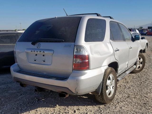 2HNYD18244H514948 - 2004 ACURA MDX GRAY photo 4