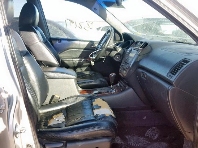 2HNYD18244H514948 - 2004 ACURA MDX GRAY photo 5