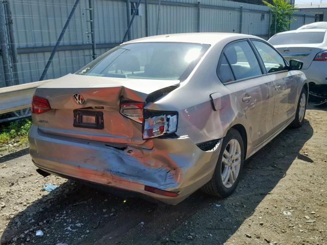 3VW2K7AJ1FM221175 - 2015 VOLKSWAGEN JETTA BASE SILVER photo 4