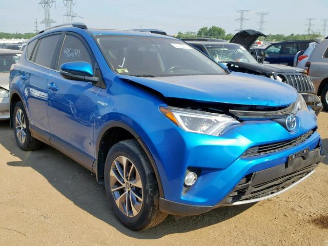 JTMRJREV3GD017813 - 2016 TOYOTA RAV4 HV XL BLUE photo 1