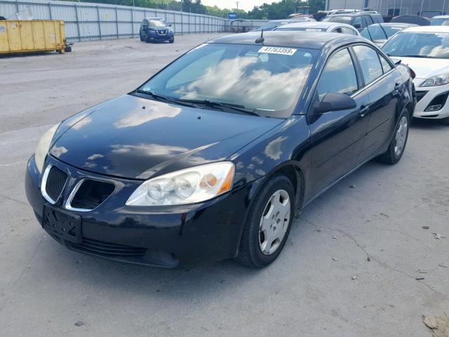 1G2ZF57B284167219 - 2008 PONTIAC G6 VALUE L BLACK photo 2