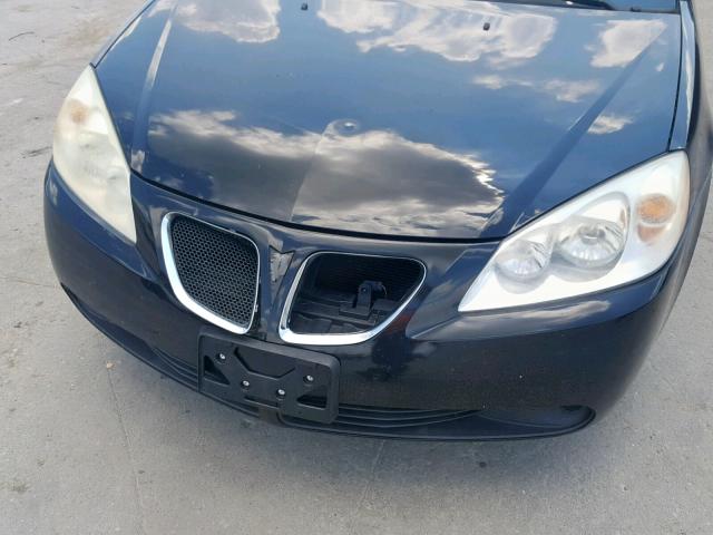 1G2ZF57B284167219 - 2008 PONTIAC G6 VALUE L BLACK photo 9