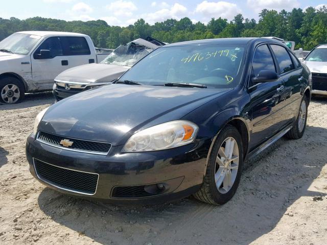 2G1WC5E39D1222606 - 2013 CHEVROLET IMPALA LTZ BLACK photo 2